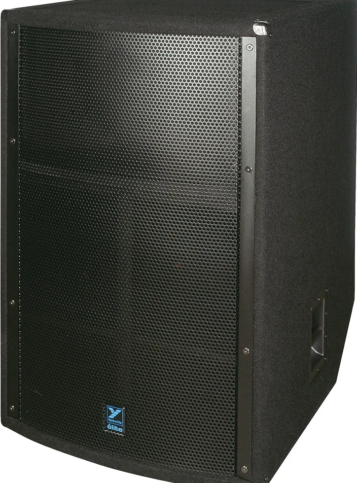 YORKVILLE Elite EF15P 1500w Full Range Speaker. Complete Frequency Controllable, Input/Thru and Output XLRs. Complete Control over the Overall Sound of this Speaker. XLR, 1/4" and RCA Connections