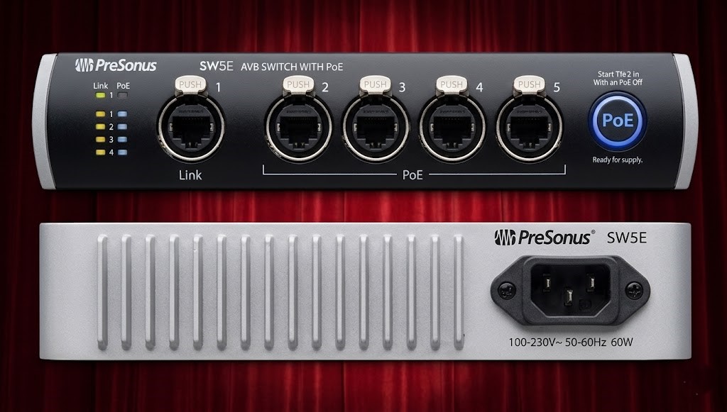 PRESONUS SW5E AVB Switch Back_Front