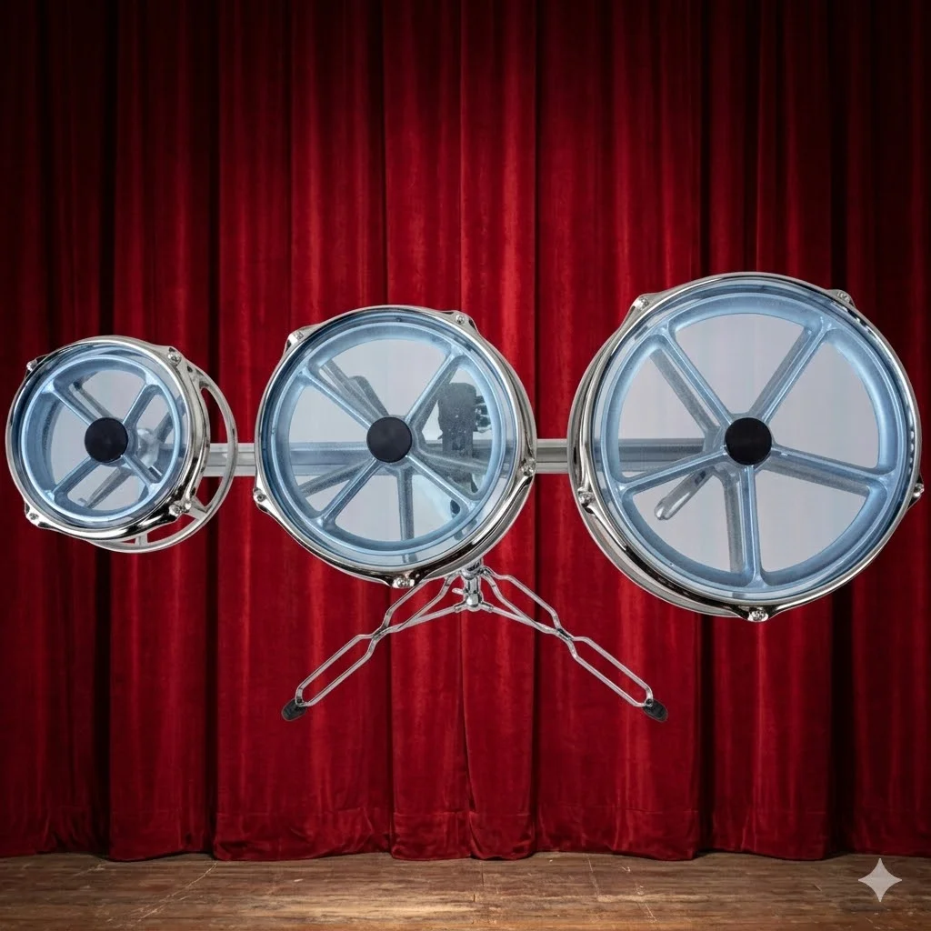 ROTO Toms, 3 drums w/stand